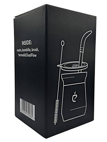 Un Mate Termolid DualFlow PRO Maté szett, Fekete