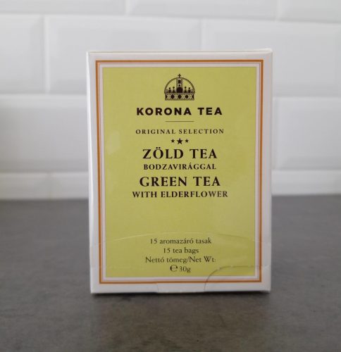Korona Zöld tea bodzavirággal 15x2g teafilter