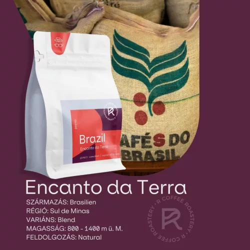 R COFFEE BRAZIL Encanto da Terra speciality szemes kávé 1kg