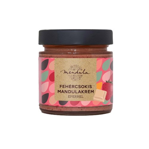 Fehércsokis mandulakrém eperrel