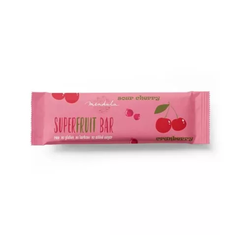 Vörösáfonyás-meggyes superfruit bar 40g