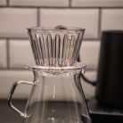 Timemore Crystal Eye B75 lapos aljú műanyag dripper 01, átlátszó