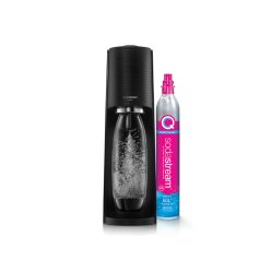 Sodastream TERRA CQC szódagép, fekete + ajándék szörp