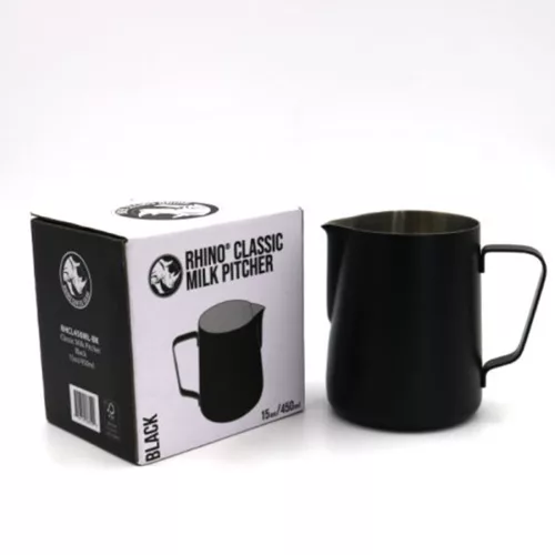 Rhino Classic tejhabosító kancsó 450 ml, Fekete
