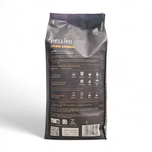 Pellini Gran Aroma 100% Arabica szemes kávé 1kg