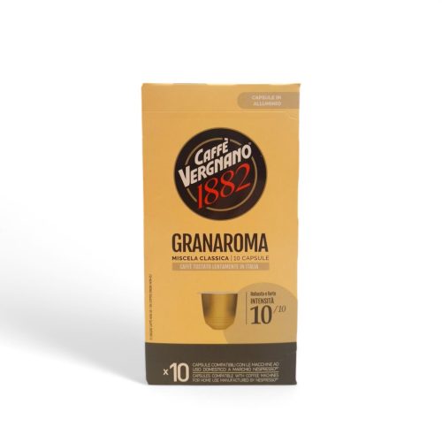 Caffé Vergnano Granaroma Nespresso kompatibilis ALU kapszula 10db