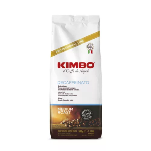 Kimbo Espresso Decaffeinato koffeinmentes szemes kávé 500g
