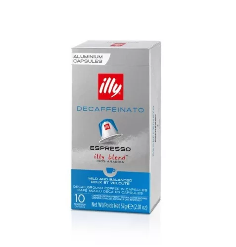 Illy koffeinmentes Nespresso kompatibilis kávékapszula 10db