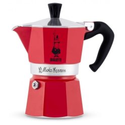 Bialetti Moka Express kotyogós kávéfőző 3 adagos, piros