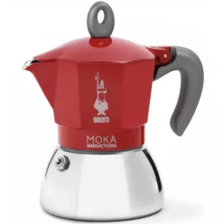   Bialetti Moka Indukciós kotyogós kávéfőző 6 adagos, piros