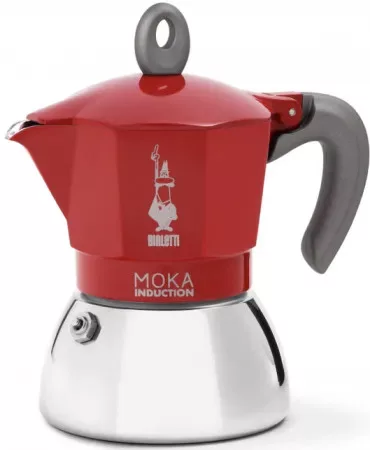 Bialetti Moka Indukciós kotyogós kávéfőző 6 adagos, piros
