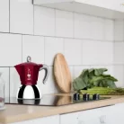 Bialetti Moka Indukciós kotyogós kávéfőző 6 adagos, piros