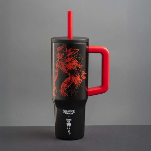 Bialetti Stranger Things pohár szívószállal, füllel 900ml