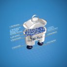 LAICA 2 db os MAGNÉZIUM active bi-flux vízszűrőbetét - 2 db