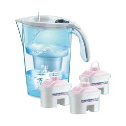   LAICA Stream Line fehér vízszűrő kancsó mechanikus kijelzővel 3db magnezium active bi-flux szűrővel