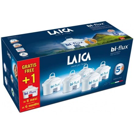 Laica Bi-Flux univerzális vízszűrő betét csomag 5+1db (FS6)