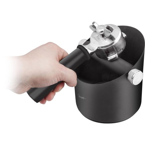 Lamart LT7079 fém zacckiütő doboz, knock-box, fekete