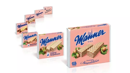 Manner mogyorókrémmel töltött ropogós ostyaszeletek 75 g