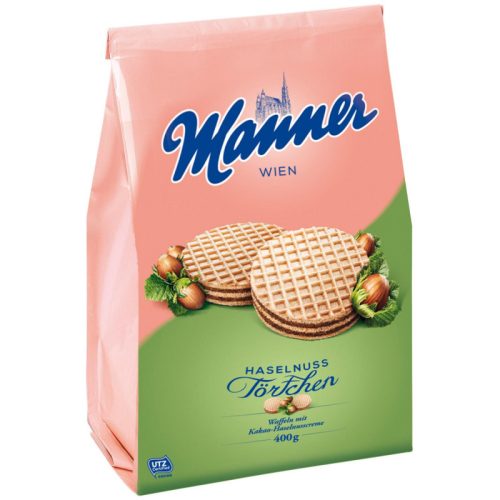 Manner Törtchen mogyoró kérmmel töltött ostya 400g