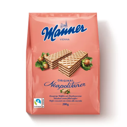 Manner Original Neapolitaner - mogyoró kérmmel töltött ostya 200g