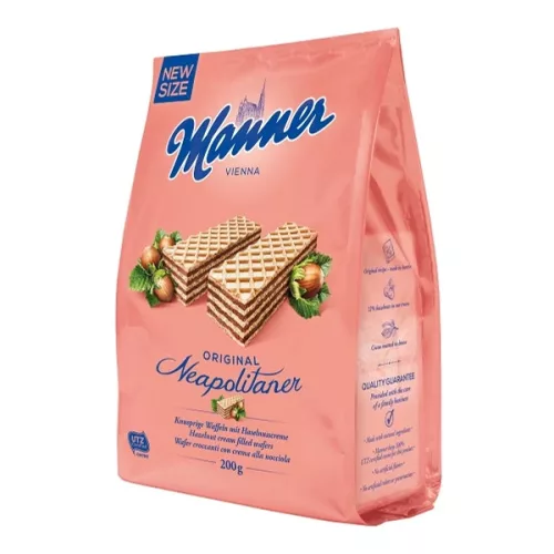 Manner Original Neapolitaner - mogyoró kérmmel töltött ostya 200g