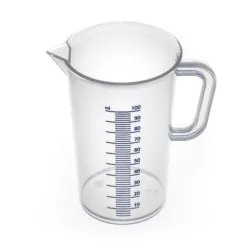 Skálázott műanyag mérőpohár 100 ml