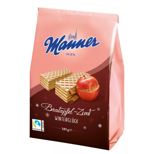 Manner sült almás fahéjas ostya 185g