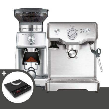 SAGE BES810BSS+BCG600 Duo-Temp Pro Eszpresszó kávéfőző őrlővel