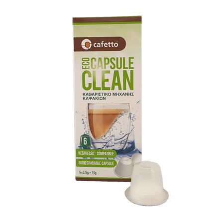 Cafetto Eco Clean tisztító kapszula Nespresso kávégépekhez 6db