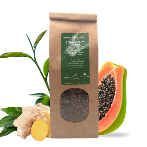 Gyömbér-papaya szálas zöld tea 100g