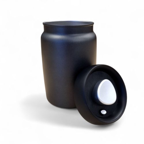 KeepFresh Vákuumos kávétároló doboz 1200 ml, antracit