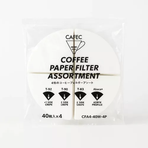 CAFEC A4P Filterpapír válogatás 02-méret (2-4 csésze) 4x40 db