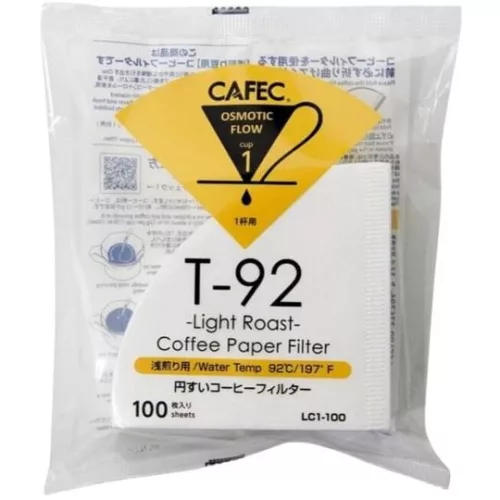 CAFEC T-92 Light Roast papírfilter 01 (2 csésze) 100db