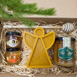   Mézes Gergő - karácsonyi méz és gyertya válogatás ajándékcsomag