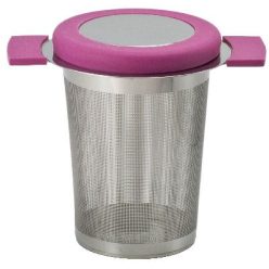 Tea szűrő magenta fedéllel 75mm