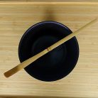 Chawan Japán matcha tál, fekete