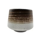 StoneLook porcelán csésze – barna-fehér (190 ml)