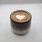 StoneLook porcelán csésze – barna-fehér (190 ml)