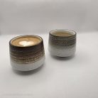 StoneLook porcelán csésze – barna-fehér (190 ml)