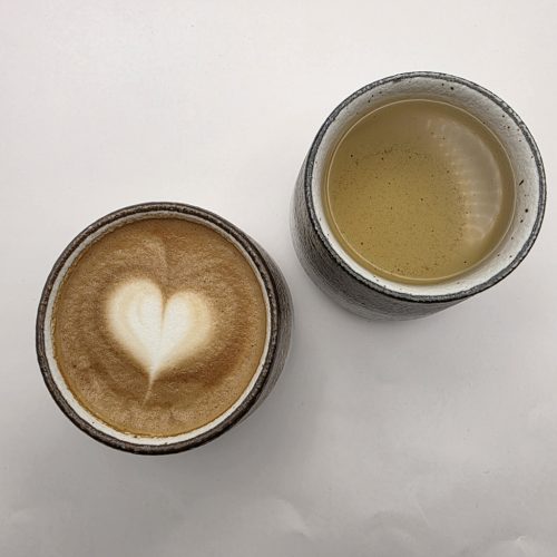 StoneLook porcelán csésze – szürke-fehér (190 ml)