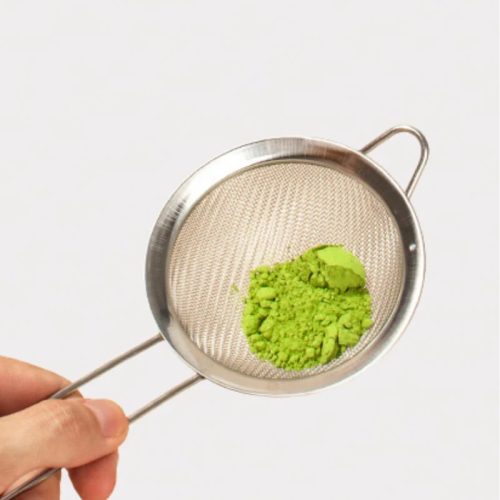 Matcha szűrő, rozsdamentes szita 